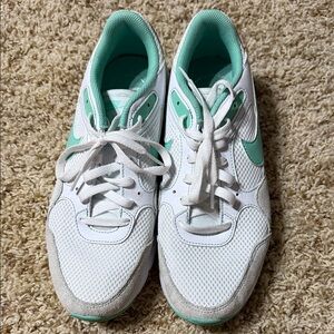 Nike Air Women's White and Teal Sneakers